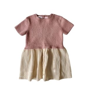 Zara Sweater Gauze Dress